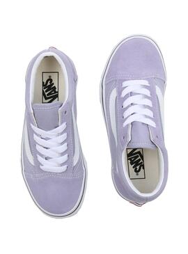 Baskets Vans Old Skool Lilas Pour Fille