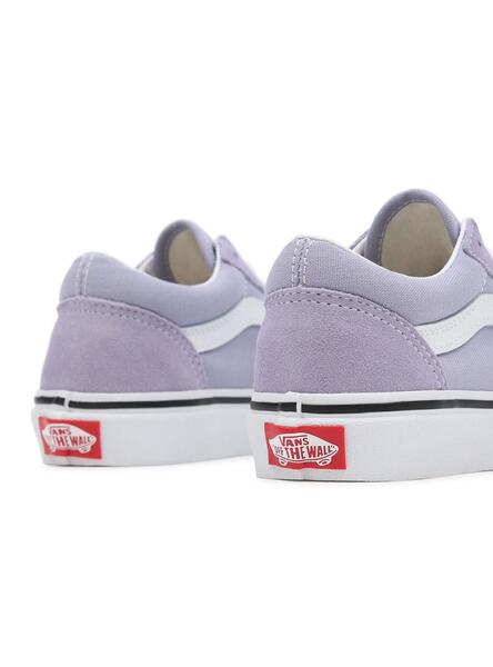Vans old skool femme violet top