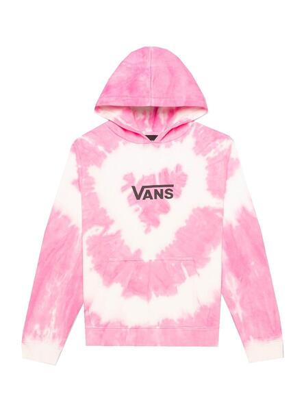 Sweat Vans Tie Dye Heart Rose Pour Fille