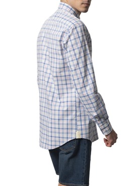 Chemise Klout Madras Blanc pour Homme