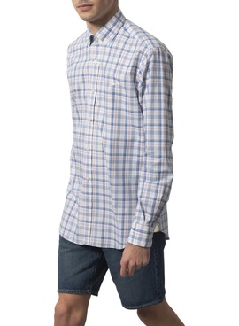 Chemise Klout Madras Blanc pour Homme