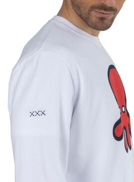 Sweat El Pulpo Crewneck Blanc Homme