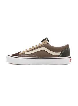 Baskets Vans Couleur Block Style 36 Brun Homme
