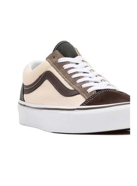 Baskets Vans Couleur Block Style 36 Brun Homme
