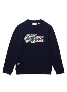 Sweat Lacoste Heritage Bleu Marine Mini