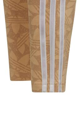 Leggings Adidas Originals Logos Beige pour Fille