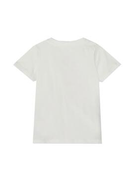 T-Shirt Name It Glace Florence Blanc pour Fille