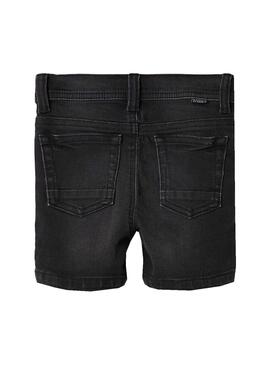 Bermuda Name It Sofus Denim Noire pour Garçon