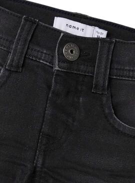 Bermuda Name It Sofus Denim Noire pour Garçon