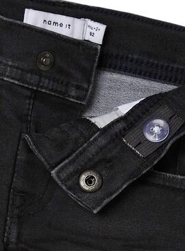 Bermuda Name It Sofus Denim Noire pour Garçon