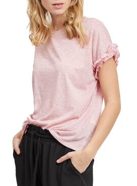 T-Shirt Vila Vihaldis Rosa Femme