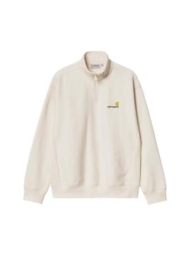 Sweat Carhartt Half Zip American Script Beige