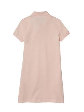 Robe Polo Lacoste Chair  Rosa pour Fille