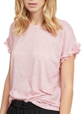 T-Shirt Vila Vihaldis Rosa Femme