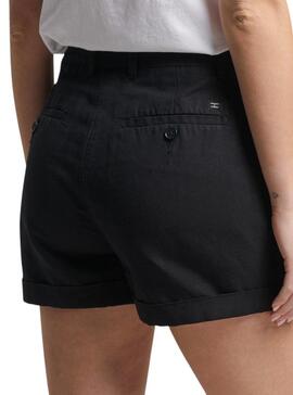 Short Superdry Studios Noire pour Femme