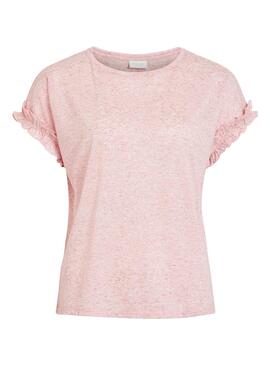 T-Shirt Vila Vihaldis Rosa Femme