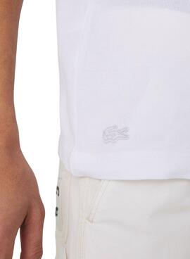 Polo Lacoste Made In France Blanc pour Homme