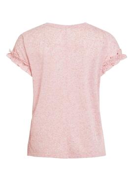 T-Shirt Vila Vihaldis Rosa Femme