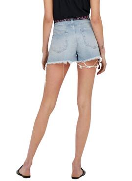 Short Jeans Only Robin Vintage Bleu pour Femme
