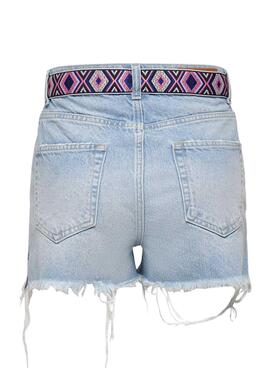 Short Jeans Only Robin Vintage Bleu pour Femme