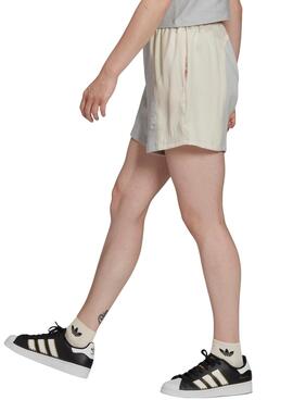 Short Adidas Adicolor Split Trefoil Beige et Gris
