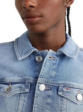 Veste Denim Tommy Jeans Trucker Slim Femme