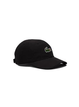 Casquette noire Lacoste Sport pour hommes et femme