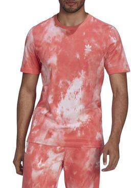T-Shirt Adidas Essential Tie Dye Rose pour Homme