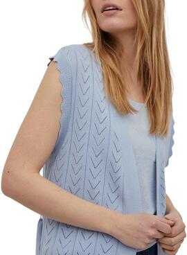 Gilet Vila Vishelley Bleu pour Femme