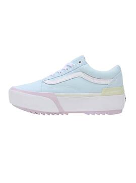 Baskets Vans Old Skool Stacked Azules Femme
