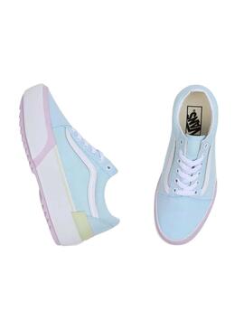 Baskets Vans Old Skool Stacked Azules Femme