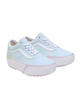 Baskets Vans Old Skool Stacked Azules Femme