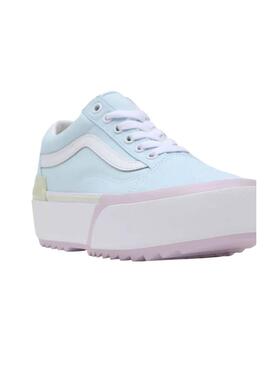 Baskets Vans Old Skool Stacked Azules Femme