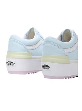 Baskets Vans Old Skool Stacked Azules Femme