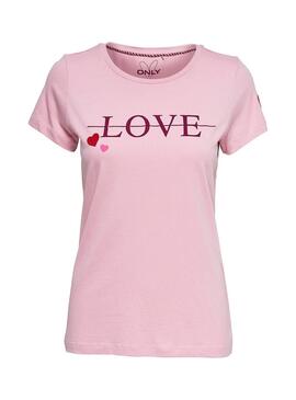 T-Shirt Only Amy Sensei Rose Femme