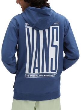 Sweat Vans Reflect Capuche Bleu Intense pour Homme