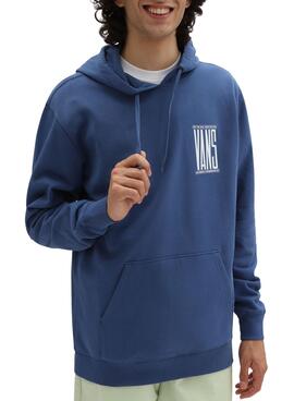 Sweat Vans Reflect Capuche Bleu Intense pour Homme