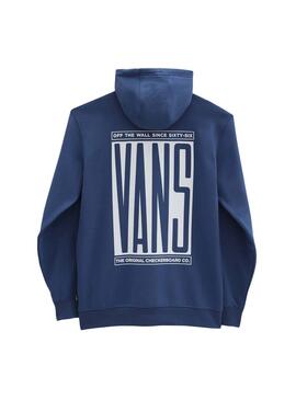 Sweat Vans Reflect Capuche Bleu Intense pour Homme