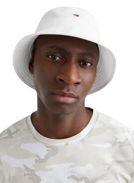 Chapeau Tommy Hilfiger Bucket Blanc pour Homme
