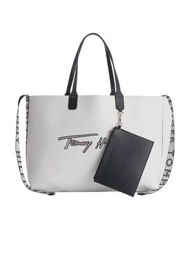 Sac À Main Tommy Hilfiger Signature Iconic Blanc Femme
