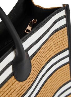 Sac À Main Vila Vicayse Tricolore Camel pour Femme