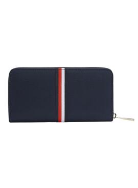 Portefeuille Tommy Hilfiger Signature Bleu Marine pour Femme