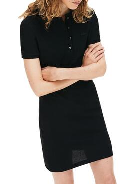 Robe Lacoste Polo Noire pour Femme