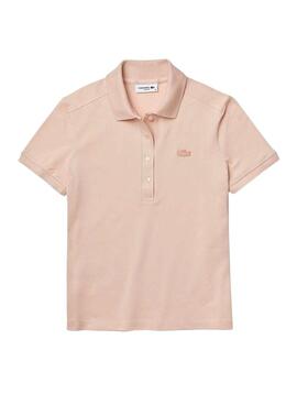 Polo Lacoste Basic Rose pour Femme