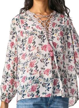 Chemisier Pepe Jeans Minete Imprimé Floral Femme