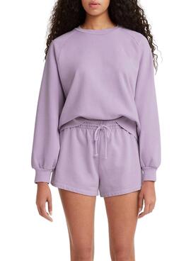 Sweat Levis Snack Lilas pour Femme