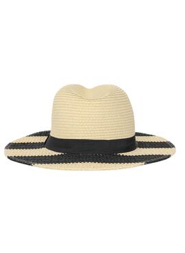 Chapeau Pieces Chola Beige Rayures pour Femme