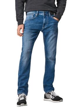 Jeans Pepe Jeans Track Bleu pour Homme