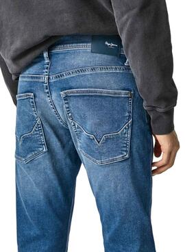 Jeans Pepe Jeans Track Bleu pour Homme