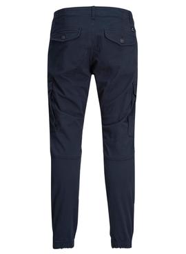 Pantalon Jack & Jones Cargaison Paul Flake Bleu Marine